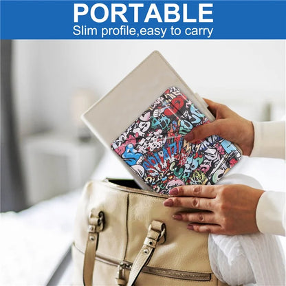 For Kobo Libra Colour Case Pattern Print Leather ebook Reader Cover