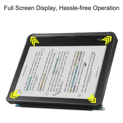For Kobo Libra Colour Case Pattern Print Leather ebook Reader Cover
