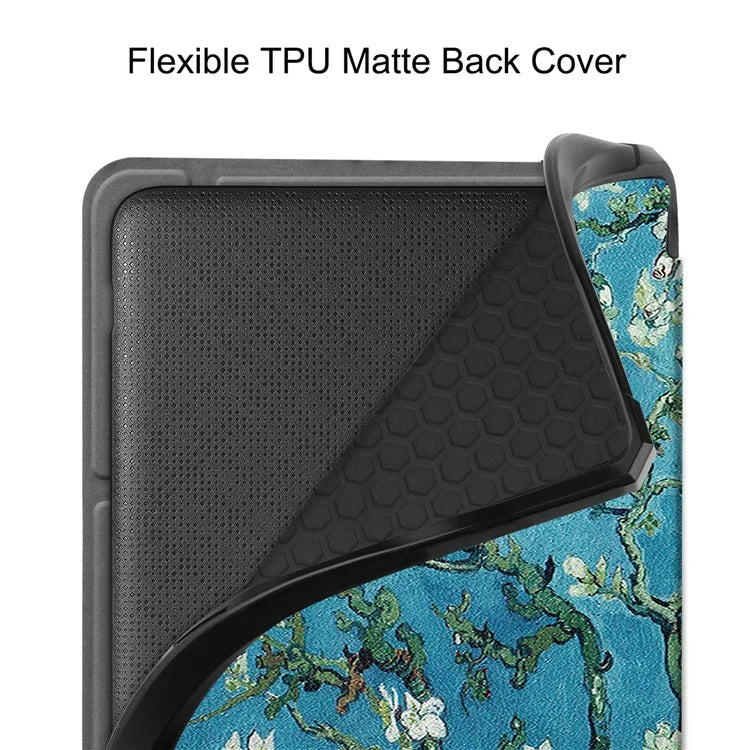 For Kobo Libra Colour Case Pattern Print Leather ebook Reader Cover