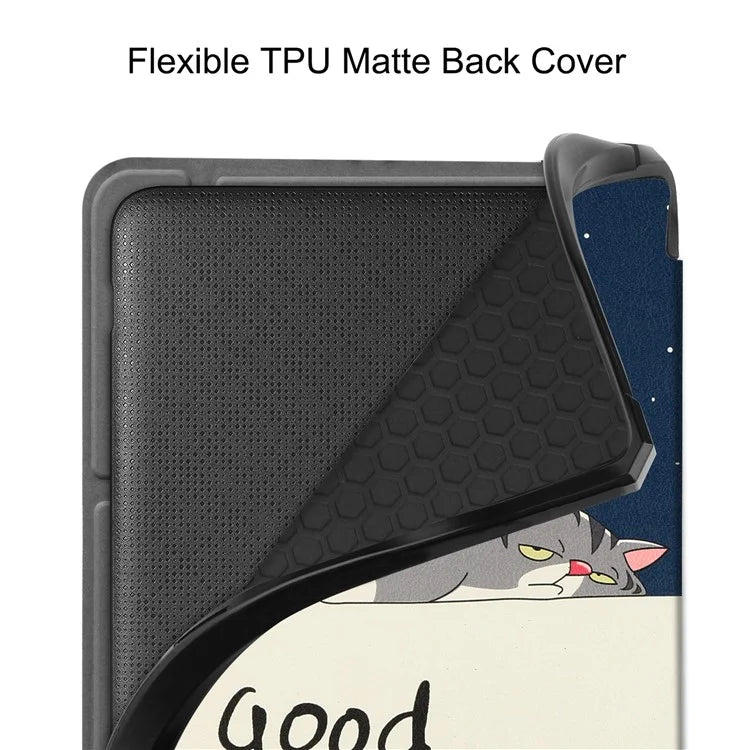 For Kobo Libra Colour Case Pattern Print Leather ebook Reader Cover