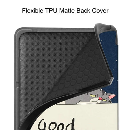 For Kobo Libra Colour Case Pattern Print Leather ebook Reader Cover