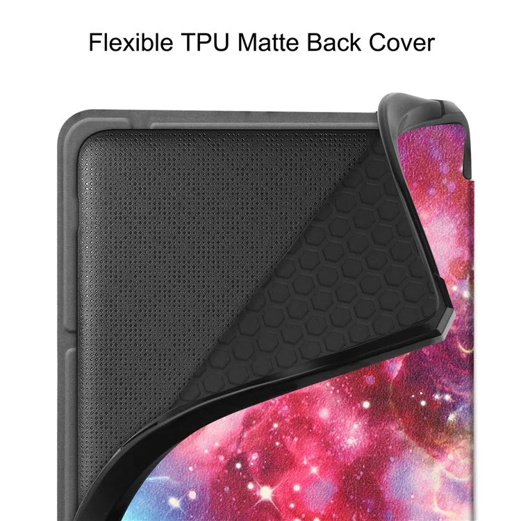 For Kobo Libra Colour Case Pattern Print Leather ebook Reader Cover