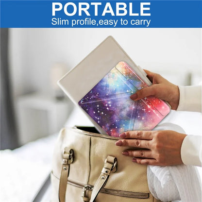 For Kobo Libra Colour Case Pattern Print Leather ebook Reader Cover