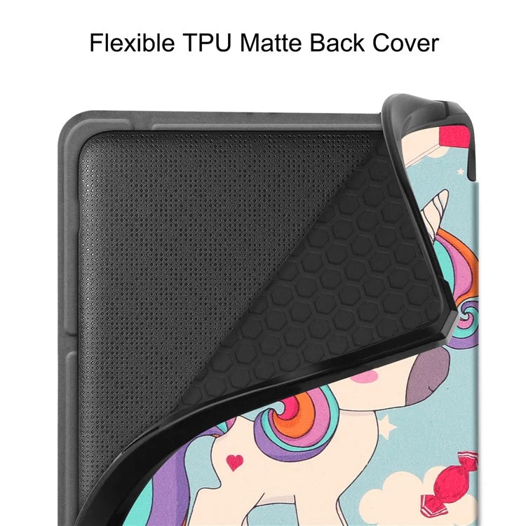 For Kobo Libra Colour Case Pattern Print Leather ebook Reader Cover