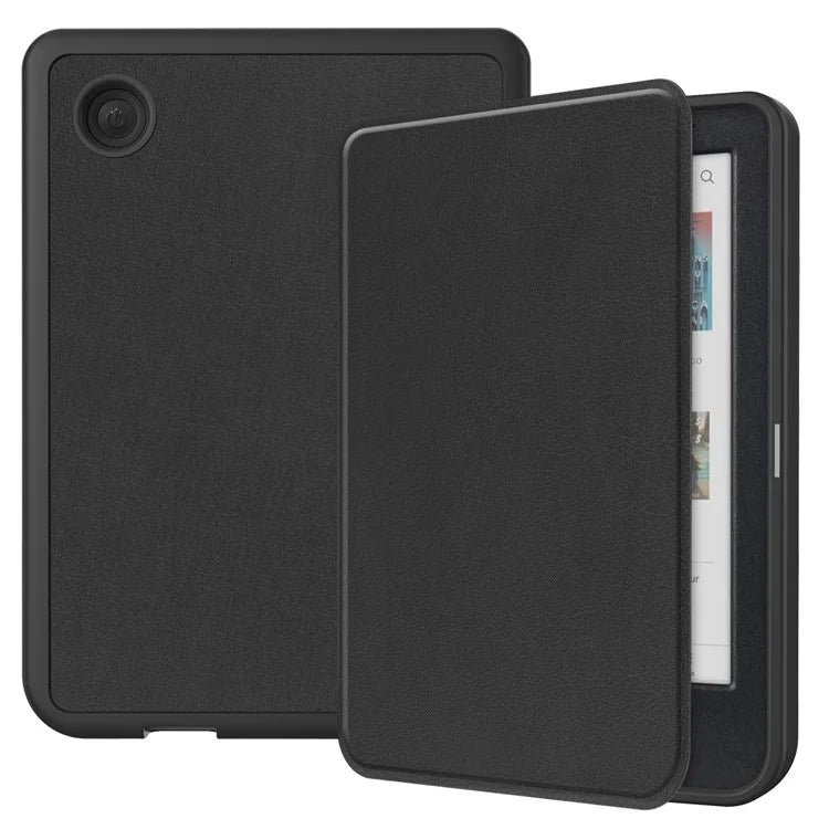 For Kobo Clara Colour PU Leather Sleeve Smart Wake  /  Sleep Cover eReader Protective Case