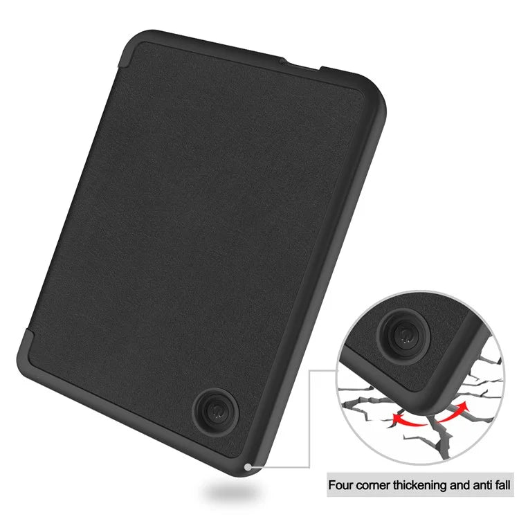 For Kobo Clara Colour PU Leather Sleeve Smart Wake  /  Sleep Cover eReader Protective Case