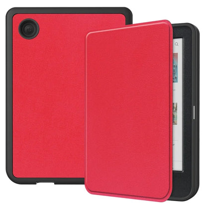 For Kobo Clara Colour PU Leather Sleeve Smart Wake  /  Sleep Cover eReader Protective Case
