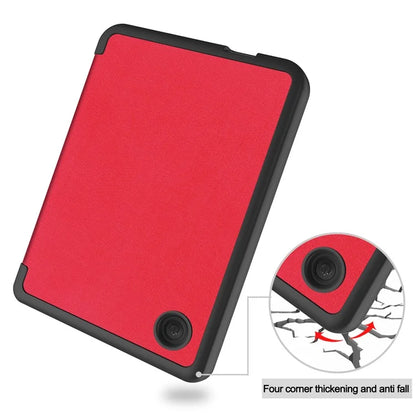 For Kobo Clara Colour PU Leather Sleeve Smart Wake  /  Sleep Cover eReader Protective Case