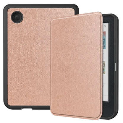 For Kobo Clara Colour PU Leather Sleeve Smart Wake  /  Sleep Cover eReader Protective Case