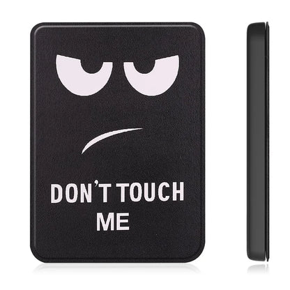 For Kobo Clara Colour Case Pattern Printing PU Leather Folio E-reader Cover with Auto Sleep / Wake Function