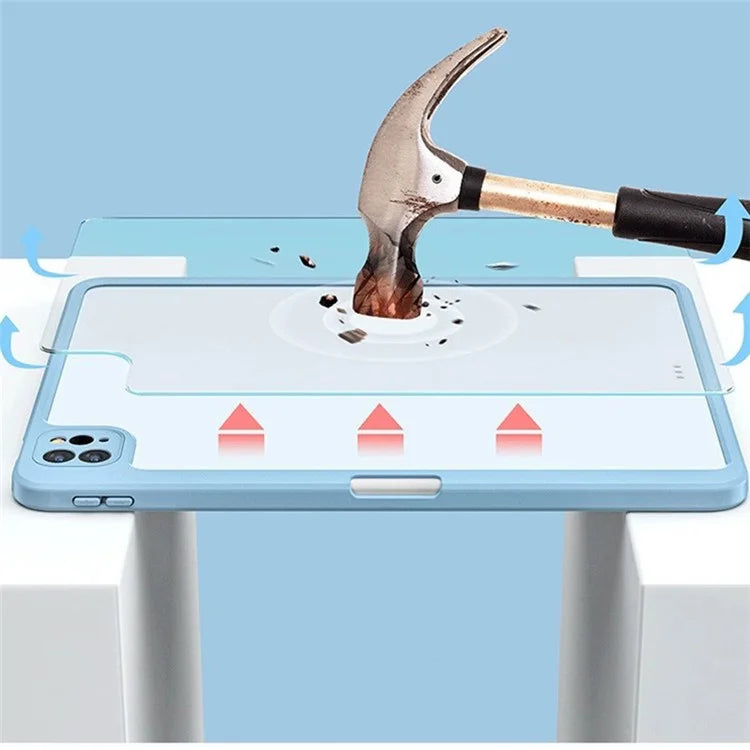 For Huawei MatePad 11 (2021) Case PU Leather Tablet Shell Rotating Stand with Pencil Holder