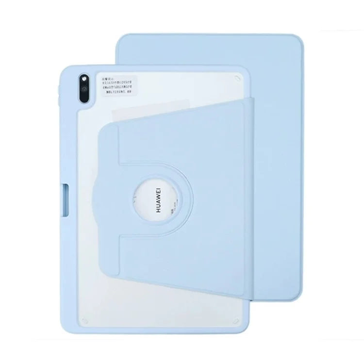 For Huawei MatePad 11 (2021) Case PU Leather Tablet Shell Rotating Stand with Pencil Holder