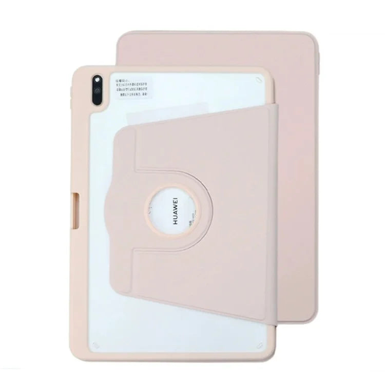 For Huawei MatePad 11 (2021) Case PU Leather Tablet Shell Rotating Stand with Pencil Holder