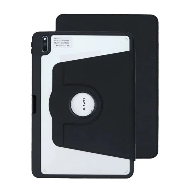 For Huawei MatePad 11 (2021) Case PU Leather Tablet Shell Rotating Stand with Pencil Holder