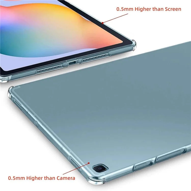 For Samsung Galaxy Tab S6 Lite (2020) / (2022) / (2024) Case Tablet TPU Cover + 2Pcs Tempered Glass Screen Film