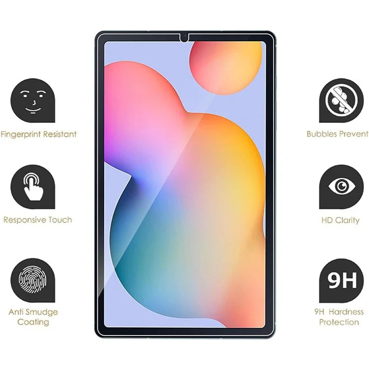 For Samsung Galaxy Tab S6 Lite (2020) / (2022) / (2024) Case Tablet TPU Cover + 2Pcs Tempered Glass Screen Film
