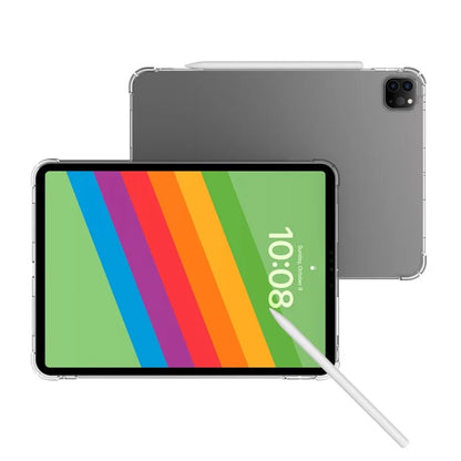 For iPad Pro 11 (2024) Case Flexible Transparent TPU Reinforced Corners Tablet Cover