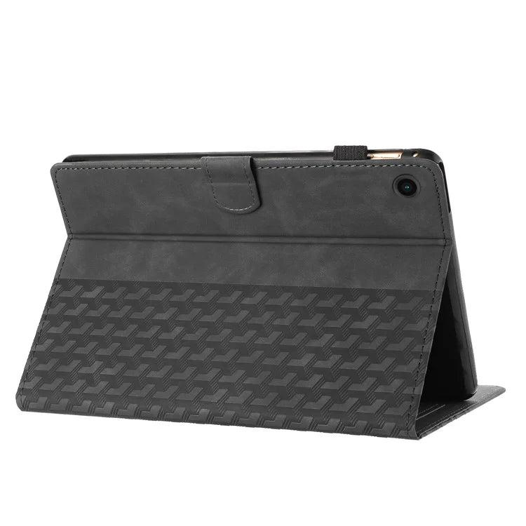 For Samsung Galaxy Tab A9+ TPU Case Leather Card Holder Tablet Cover Building Blocks Imprinted