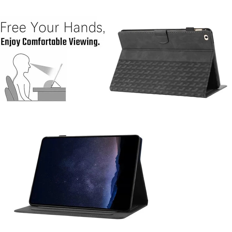 For iPad 9.7 (2017) / (2018) Anti-Scratch Building Blocks Imprinted Tablet Cover