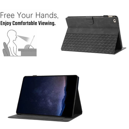 For iPad 9.7 (2017) / (2018) Anti-Scratch Building Blocks Imprinted Tablet Cover