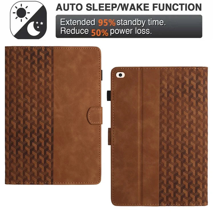 For iPad 9.7 (2017) / (2018) Anti-Scratch Building Blocks Imprinted Tablet Cover
