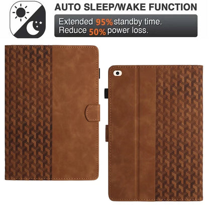 For iPad 9.7 (2017) / (2018) Anti-Scratch Building Blocks Imprinted Tablet Cover