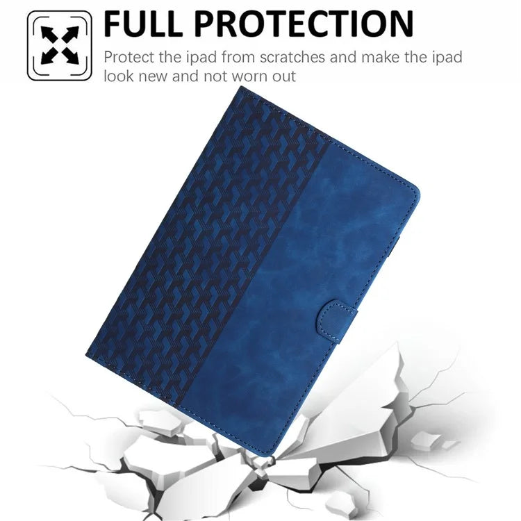 For iPad 9.7 (2017) / (2018) Anti-Scratch Building Blocks Imprinted Tablet Cover