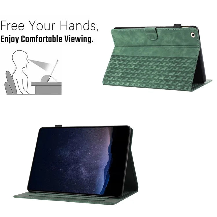 For iPad 9.7 (2017) / (2018) Anti-Scratch Building Blocks Imprinted Tablet Cover