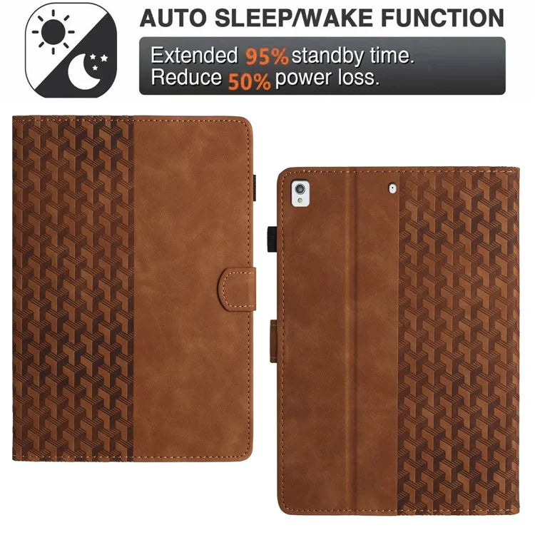 For iPad 10.2 (2021) (2019)  (2020)  /  Pro 10.5-Inch (2017)  /  Air 10.5 Inch (2019) Building Blocks Imprinted Flip Cover