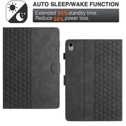 For iPad 10.9 (2022) Cover Imprinted Shockproof PU Leather Tablet Case with Card Slots