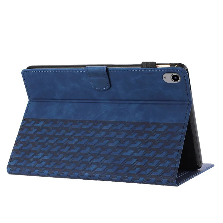 For iPad 10.9 (2022) Cover Imprinted Shockproof PU Leather Tablet Case with Card Slots