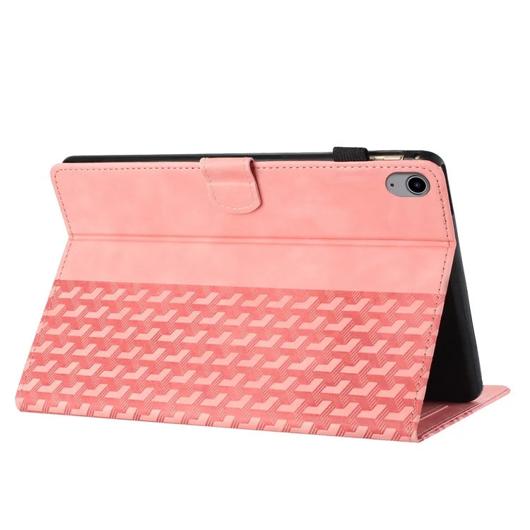 For iPad 10.9 (2022) Cover Imprinted Shockproof PU Leather Tablet Case with Card Slots