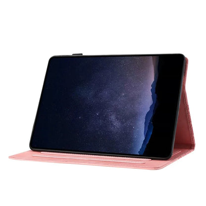 For iPad 10.9 (2022) Cover Imprinted Shockproof PU Leather Tablet Case with Card Slots