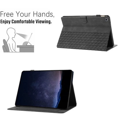 For Samsung Galaxy Tab S6 Lite (2020) (2022) (2024) P610 Imprinted PU Leather Tablet Case with Card Slot