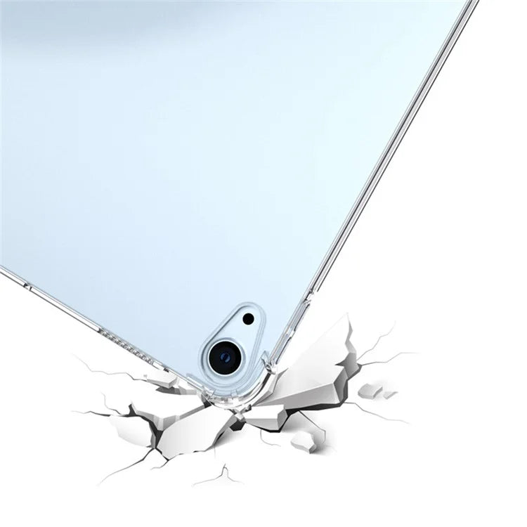 For iPad Air 11 (2024) Clear Tablet Case Four Corner Drop Protection TPU Back Cover