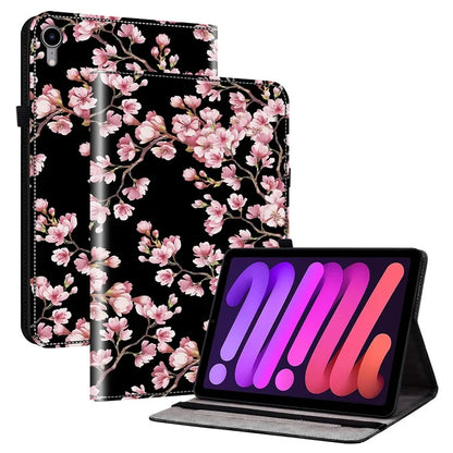 For iPad mini (2021) Case Pattern PU Leather Stand Folio Tablet Cover with Card Holder
