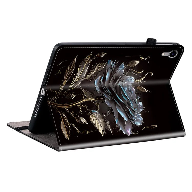 For iPad mini (2021) Case Pattern PU Leather Stand Folio Tablet Cover with Card Holder