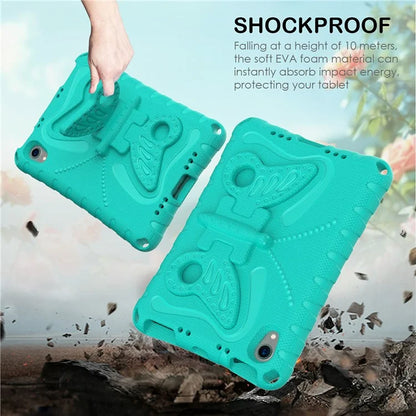 For iPad mini (2021) Case with Shoulder Strap Butterfly Kickstand Tablet EVA Cover