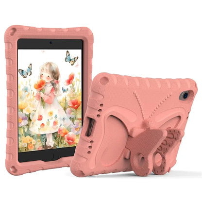 For iPad mini (2021) Case with Shoulder Strap Butterfly Kickstand Tablet EVA Cover
