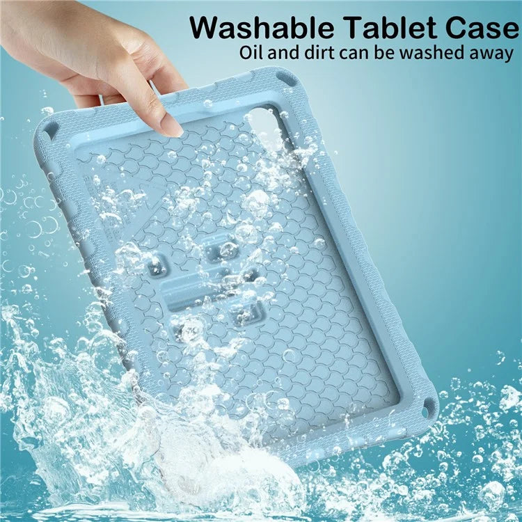 For iPad mini (2021) Case with Shoulder Strap Butterfly Kickstand Tablet EVA Cover