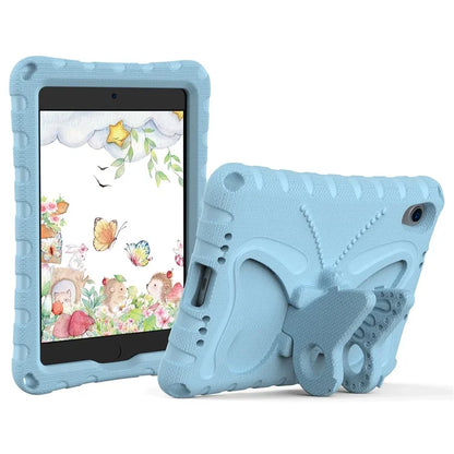 For iPad mini (2021) Case with Shoulder Strap Butterfly Kickstand Tablet EVA Cover
