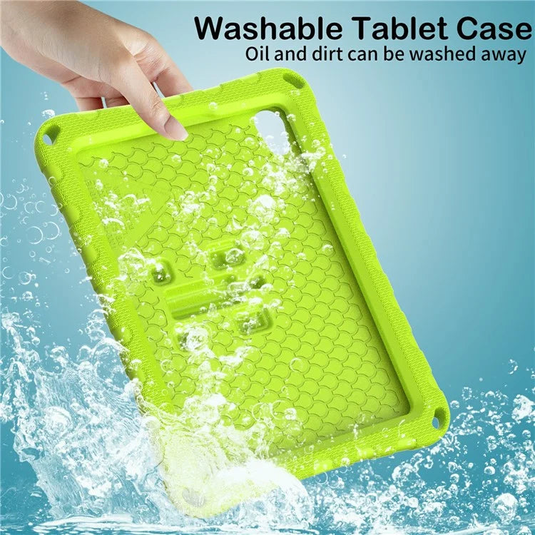 For iPad mini (2021) Case with Shoulder Strap Butterfly Kickstand Tablet EVA Cover