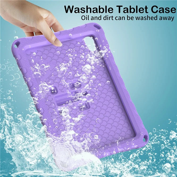For iPad mini (2021) Case with Shoulder Strap Butterfly Kickstand Tablet EVA Cover