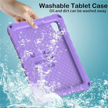 For iPad mini (2021) Case with Shoulder Strap Butterfly Kickstand Tablet EVA Cover