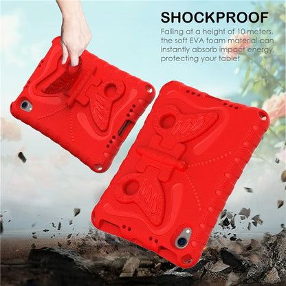For iPad mini (2021) Case with Shoulder Strap Butterfly Kickstand Tablet EVA Cover