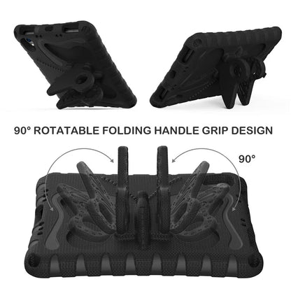 For iPad mini (2021) Case with Shoulder Strap Butterfly Kickstand Tablet EVA Cover