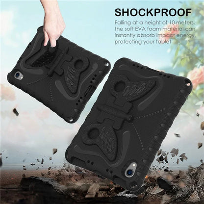 For iPad mini (2021) Case with Shoulder Strap Butterfly Kickstand Tablet EVA Cover