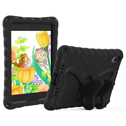 For iPad mini (2021) Case with Shoulder Strap Butterfly Kickstand Tablet EVA Cover