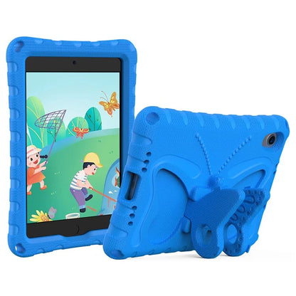 For iPad mini (2021) Case with Shoulder Strap Butterfly Kickstand Tablet EVA Cover