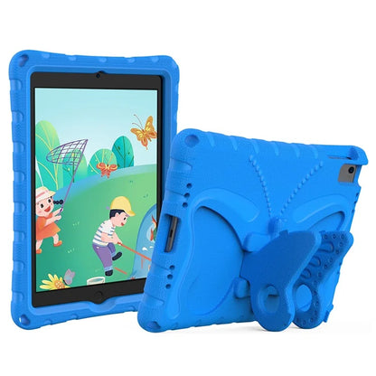 For iPad Air (2013) / Air 2 / iPad 9.7-inch (2017) / (2018) EVA Case Butterfly Kickstand Tablet Cover with Shoulder Strap